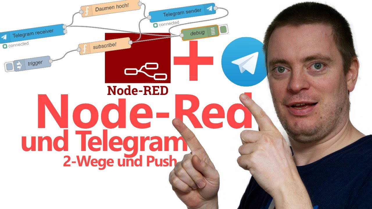 NodeRed mit Telegram verbinden, einfach und nachvollziehbar!