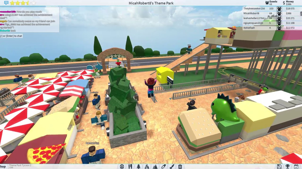 realistic theme park tycoon 2 ideas