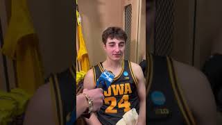 Iowa men's basketball Tate Sage after losing to Illinois in the Elite Eight (3/28/26)