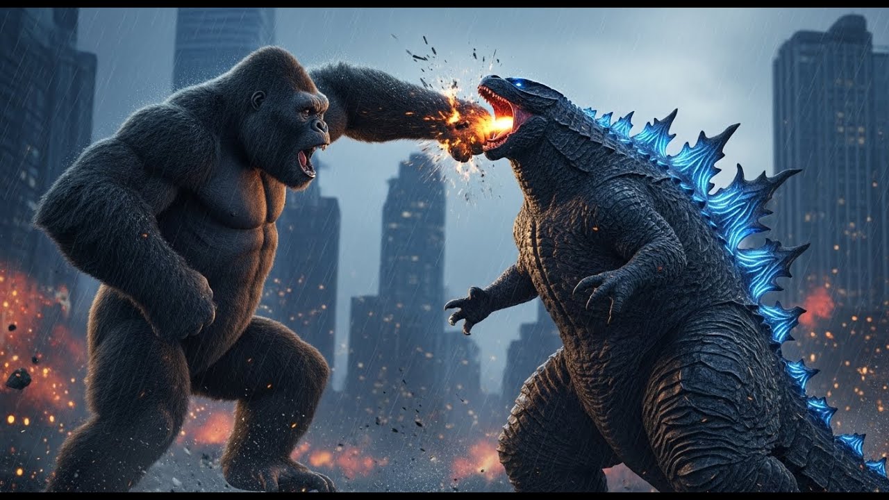 King Kong vs Godzilla: Epic MonsterVerse Showdown! Kaiju Fight!