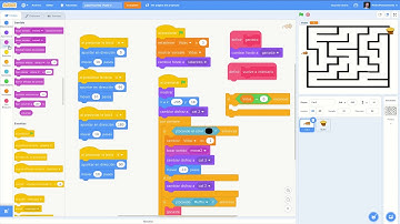 Laberinto con Scratch Parte 2 - Fondos, cronómetro y definición de mis propios bloques detallado