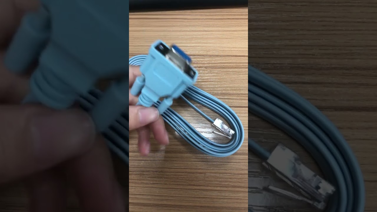 DB9 to RJ45 Blue console cable for Computer, Control System 