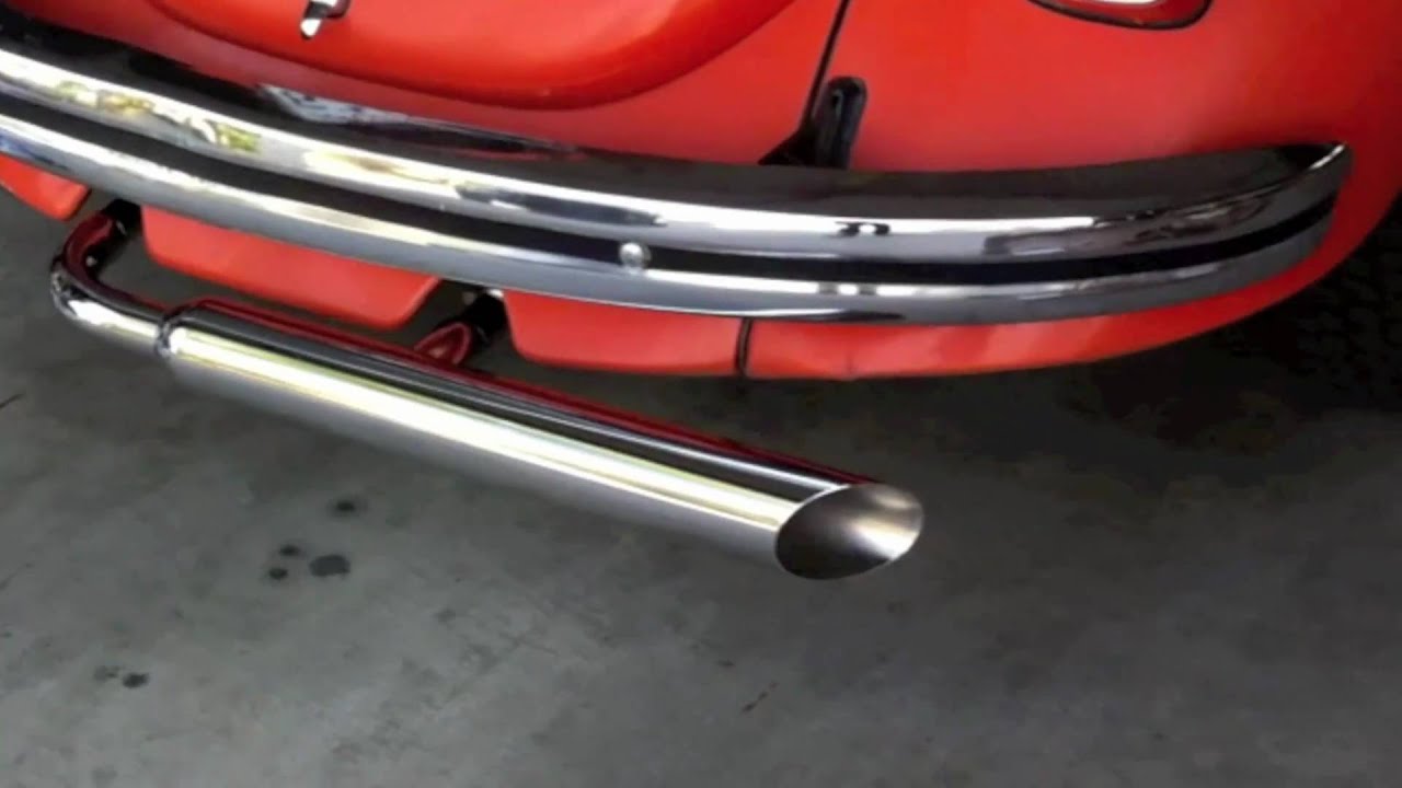 1972 Vw Super Beetle Zoom Tube Tailpipe Youtube