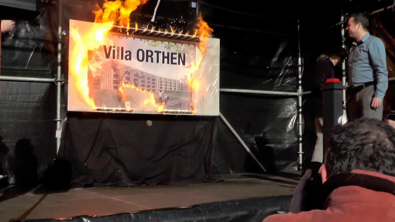 Vuurwerkbord-onthulling-projectnaam-start-bouwhandeling villa orthen