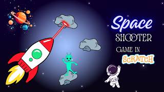 How to make a space shooter game in scratch | space invaders game in scratch screenshot 2