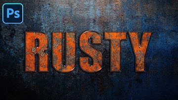 Rusty Text Effect in Photoshop – Realistic Rust Metal Text Effect Tutorial (Beginner Friendly!)