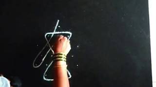 Make or draw a simple sikku kolam - 4  | melika muggulu | Sudha Balaji