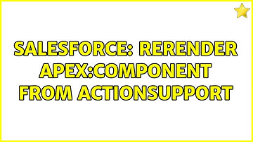 Salesforce: rerender apex:component from actionsupport