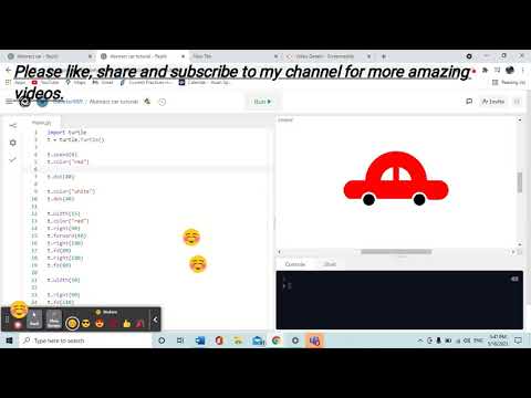 How to make a abstract car in Python turtle  Part 2