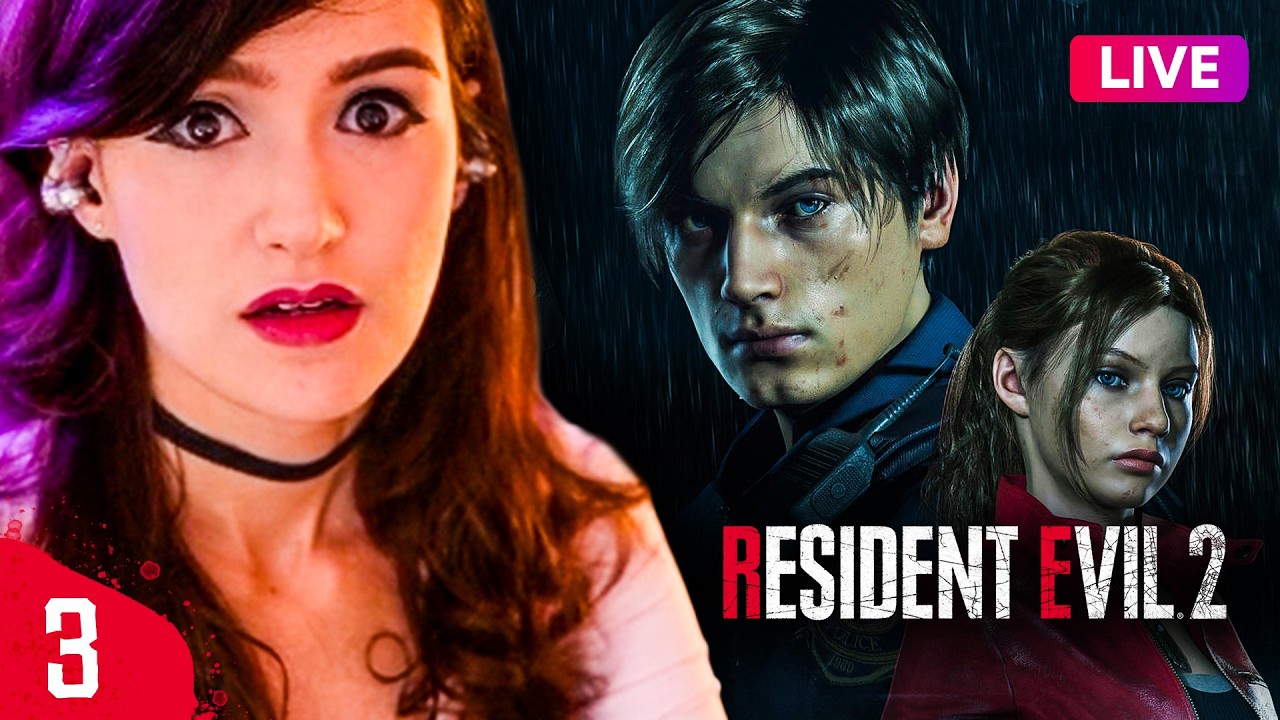 RESIDENT EVIL 2 Leon Playthrough! 💜 NO SCREAM GUARANTEE