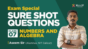 Sure Shot Questions | Mathematics | Numbers and Algebra | Mathematics | Class 7 #maths #class7
