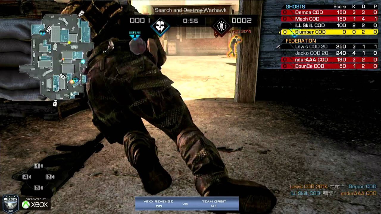 Vexx Revenge vs Team Orbit - Game 2 - Group B - CoD Championships 2014