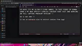 🎧 ALTUN x CLOUD Spotify Cookies Checker with Plan Capture (GUI) !!!