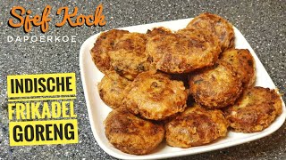 Indische Frikadel | Frikadel Goreng Recept | Perkedel Kentang Daging | Indische Keuken