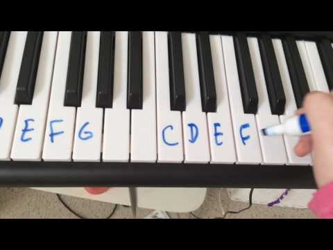 garage Diskriminere fiktiv How to Label a 36 Key Piano - YouTube