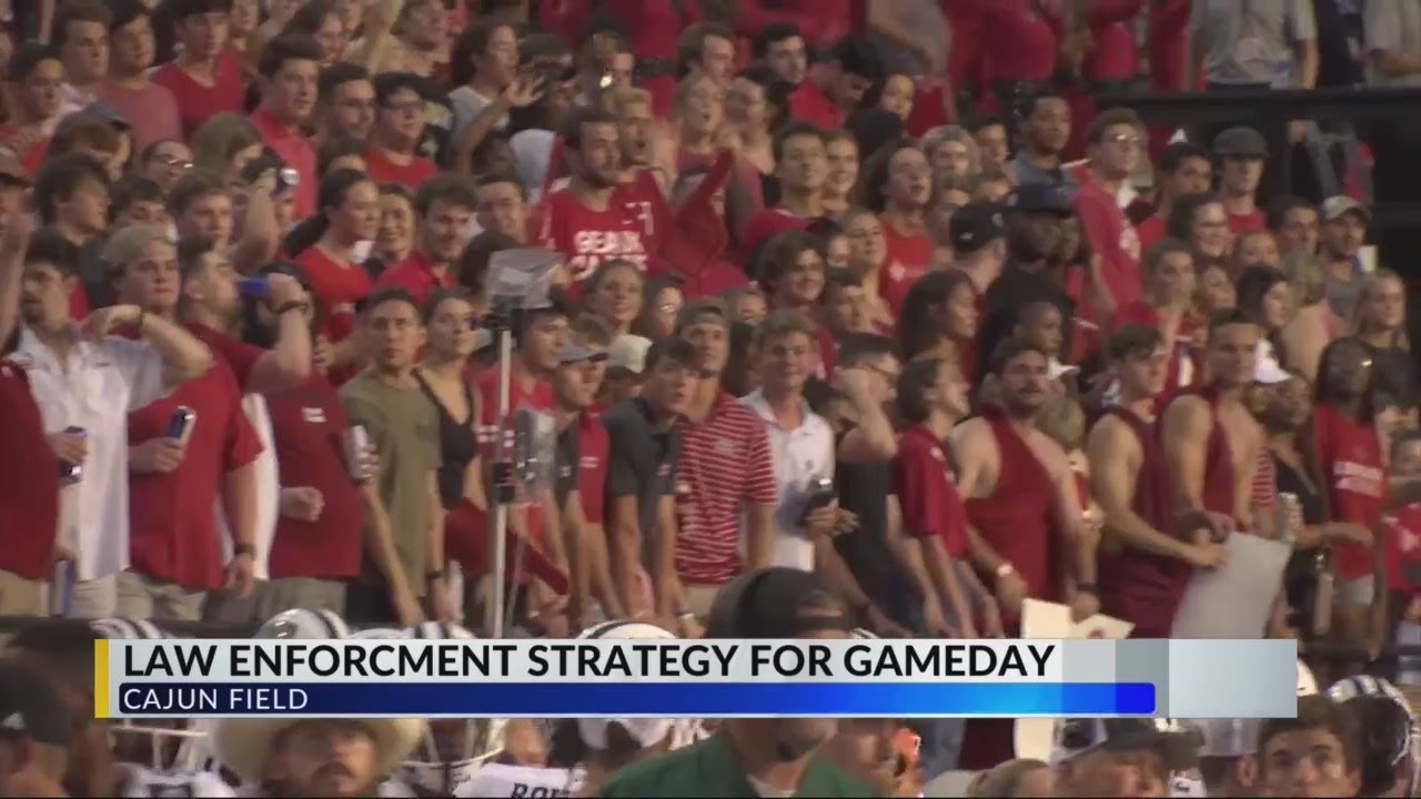 Law enforcement strategy for gameday at Cajun Field