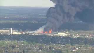 Time-lapse: Massive Fire in South Columbus
