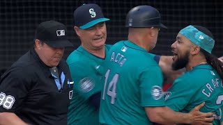 JP Crawford and Scott Servais Get Ejected after Arguing Questionable Strike Calls