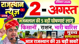 Rajasthan Today News | August 2, 2026 | Rajasthan Top Headlines | Rajasthan News screenshot 2