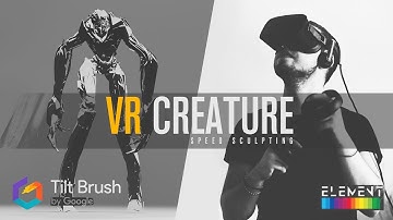 VR Tilt Brush | Speed Sculpting Creature | Concept art #1