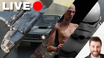 Creating a Capital scifi Spaceship in Blender - LIVE STREAM #blender3d #livestream