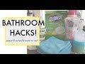 Bathroom Hacks and DEEP clean | You will Actually Use | Basic Products