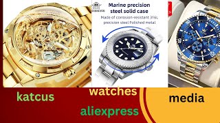 aliexpress Gold Vintage Moon Phase Automatic Watch for Men Tourbillon Skeleton