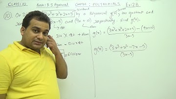 Class 10 Maths (Ex 2B  Q10) Polynomials  (RS Aggarwal )