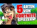 5 ARTEN von FORTNITE SPIELERN 😂 Welcher bist DU?