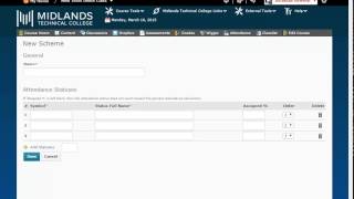 D2L Brightspace v10.4 Creating Attendance Schemes