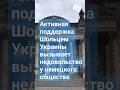 Активная поддержка Шольцем Украины вызывает недовольство у немецкого общества