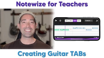 Notewize Guitar Teaching App - Creating Guitar TABs