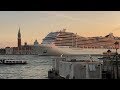 MSC Magnifica leaving Port of Venice 4K