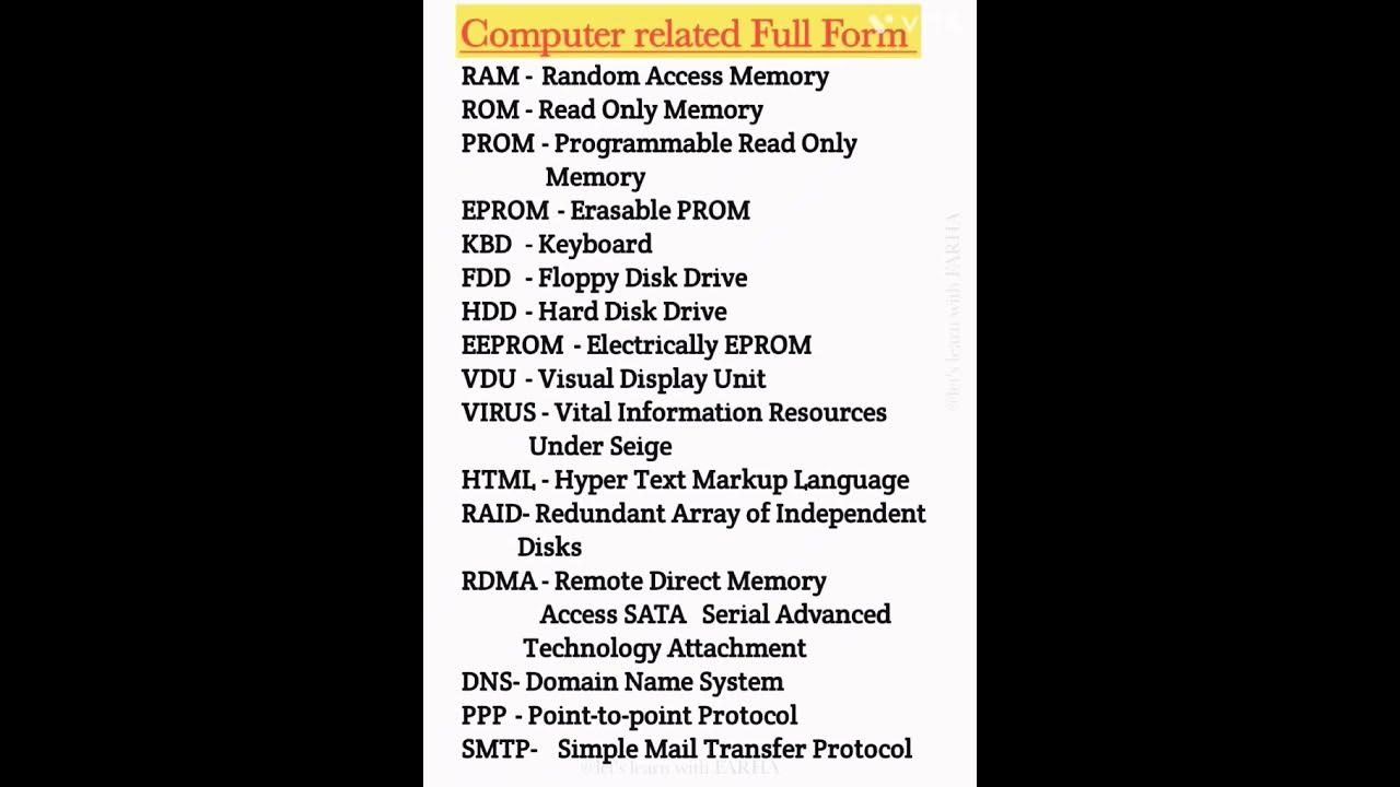 computer-related-full-form-list-youtube