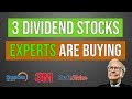 Top 3 Dividend Stocks Experts Are Buying (2019/2020)