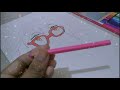Draw cute anim girl  coloured pencil drawing  jara art and craft