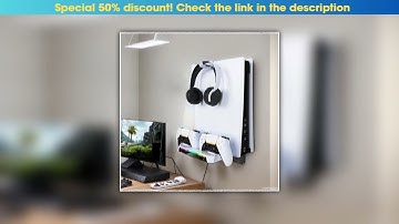 Exclusive For PS5/PS5 Slim Wall Mount Kit With Dual Controller Charging Station Controller Headset•