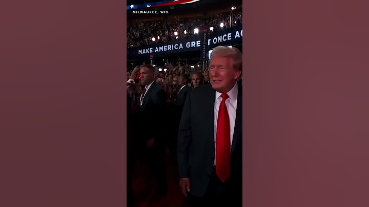 Trump arrives at RNC in first public appearance since assassination attempt