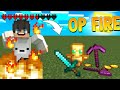 Minecraft but fire gives me op items!!! | gone wrong!! | Minecraft Hardcore!!