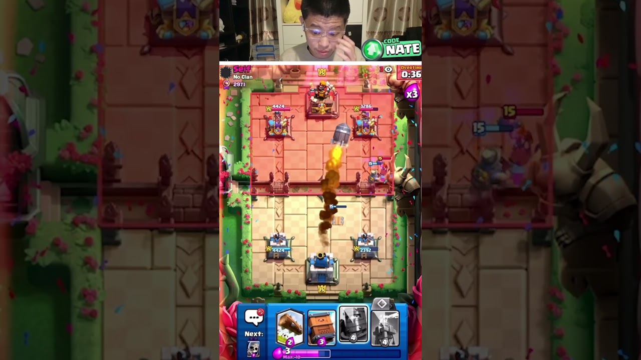 Insane Defense Against Hero Mega Minion🔥 #clashroyale
