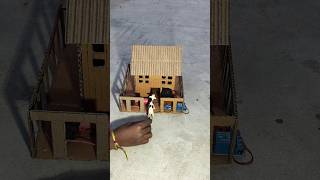 Smart Cow Shed with IR Sensor 🐄 | Automatic System DIY Cardboard Project#shorts video #viral