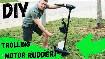 DIY Trolling Motor Rudder //Minn Kota //Cheap and Effective
