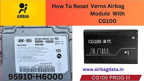 95910-H6000 ! Hyundai Verna Airbag Module Reset With Cg100 ! Airbag Crash Data Reset ! Airbag Reset