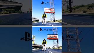 Ps5 Slim vs Ps5 Pro Game Comparison Gta5 Grafic Comparison 😎🤩 #shorts #viral #ps5 #gta5 #gaming #gta