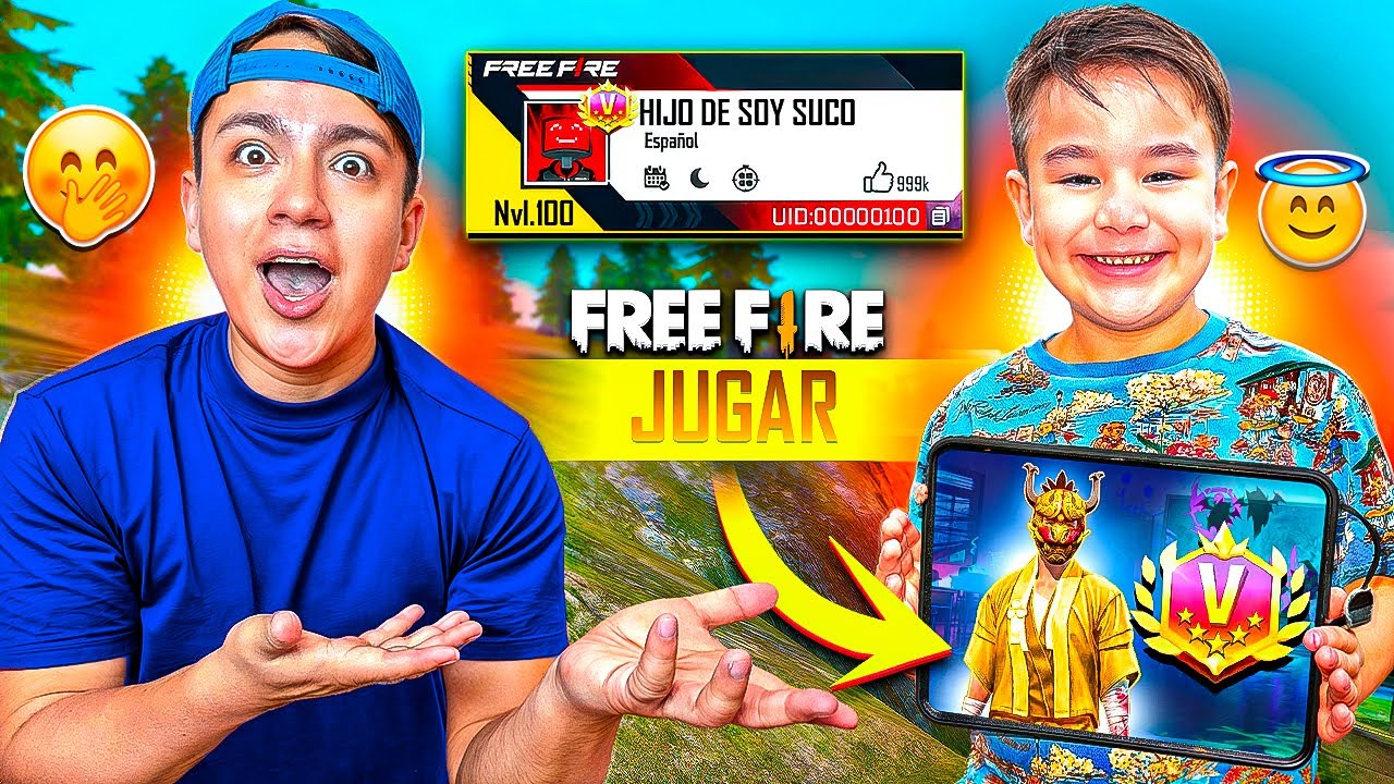 CONOCÍ A MI HIJO Y JUGAMOS FREE FIRE JUNTOS😍😱!