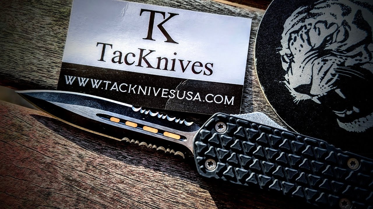 Тактический нож с автоматическим выбросом лезвия. Мой самый первый тактический нож с автоматическ...