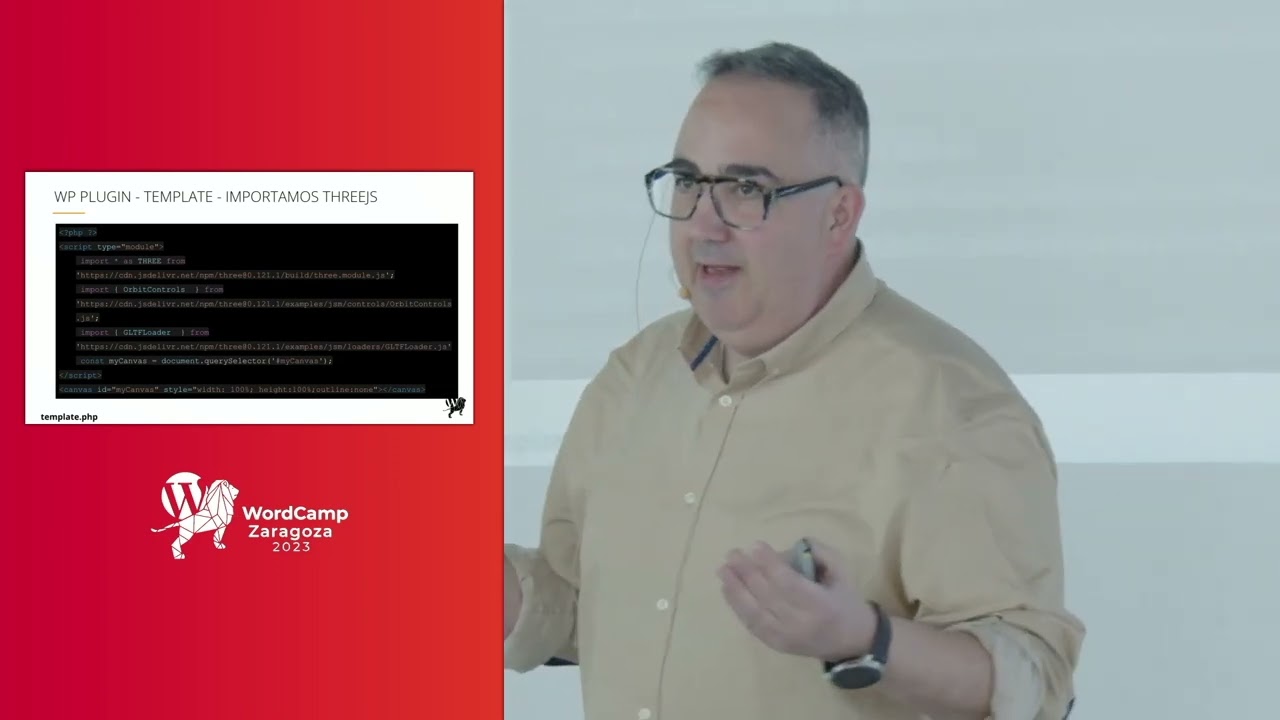 Rafael del Molino at WordCamp ZGZ 2023 (Spanish)