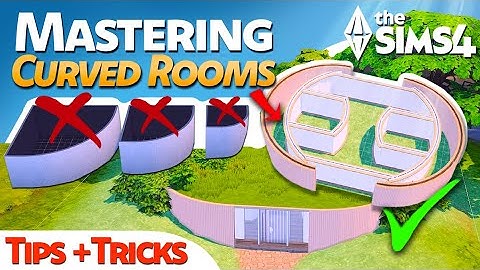 CURVED WALLS HACK to Build like a Pro | The Sims 4 Advanced Build Tips and Tricks
