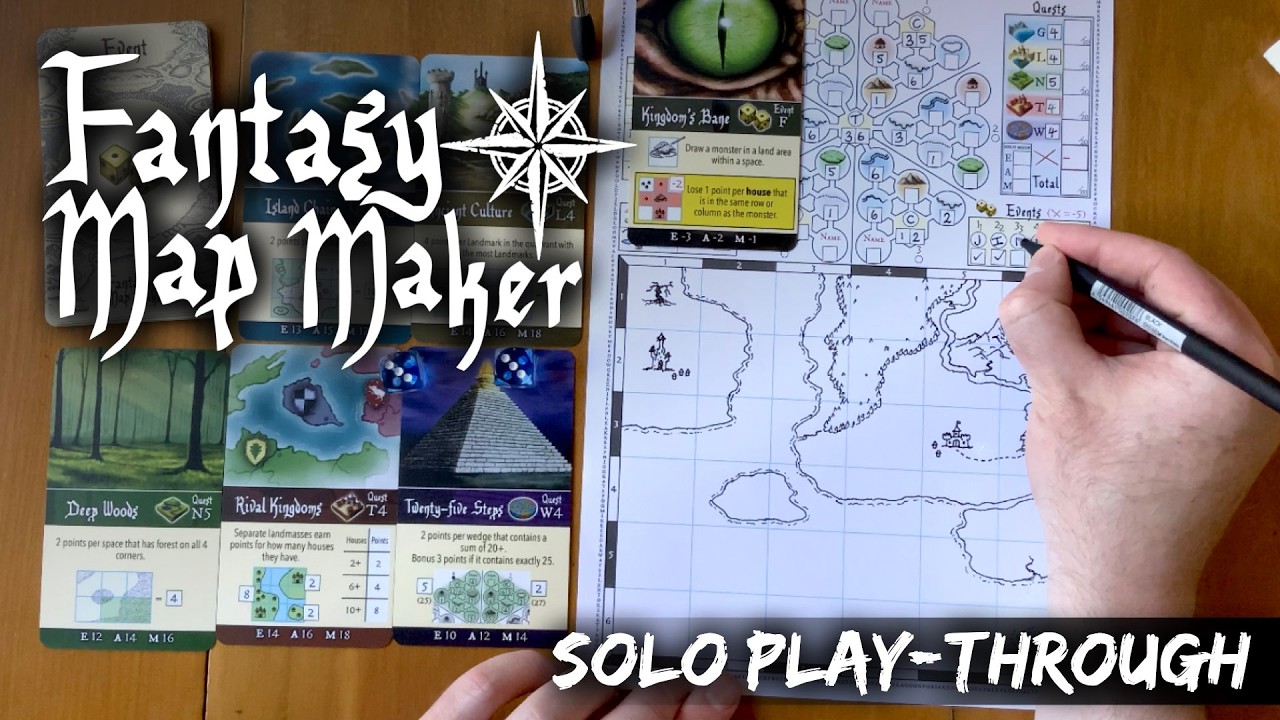 Fantasy Map Maker Solo Play-Through - YouTube