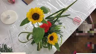 超簡単 フラワーアレンジメント & ライセンスコースのレッスン風景no352